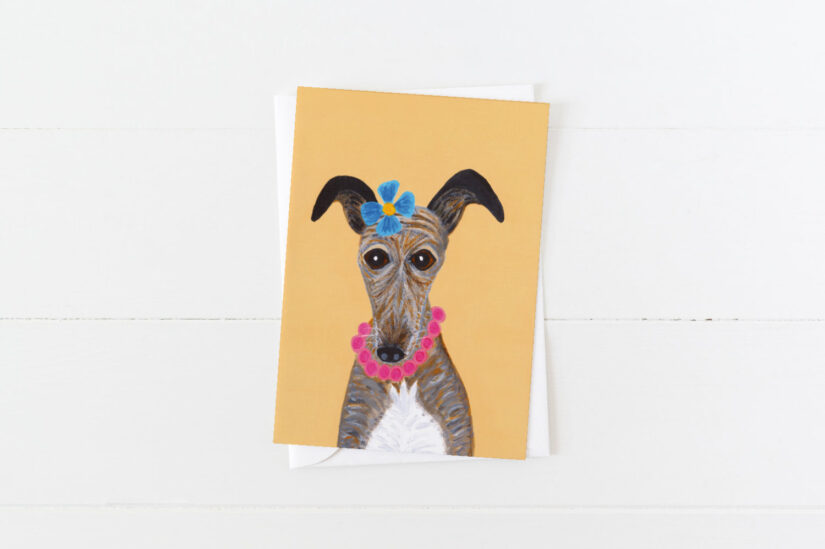 Greyhound Greeting Card