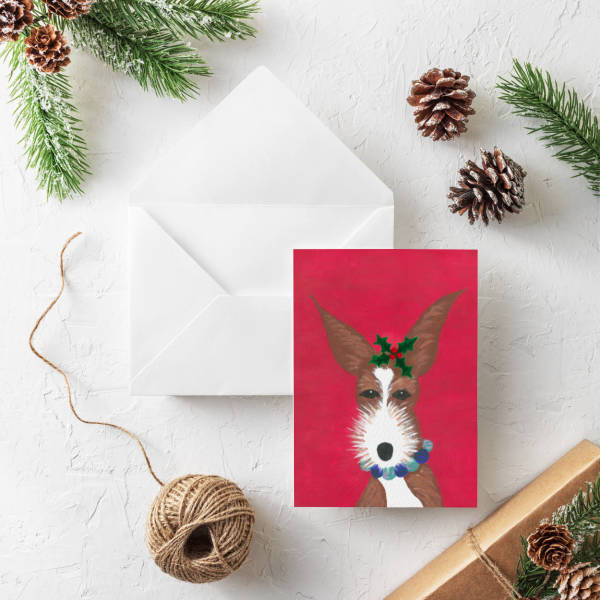 Pup Goes the Easel Christmas Cards