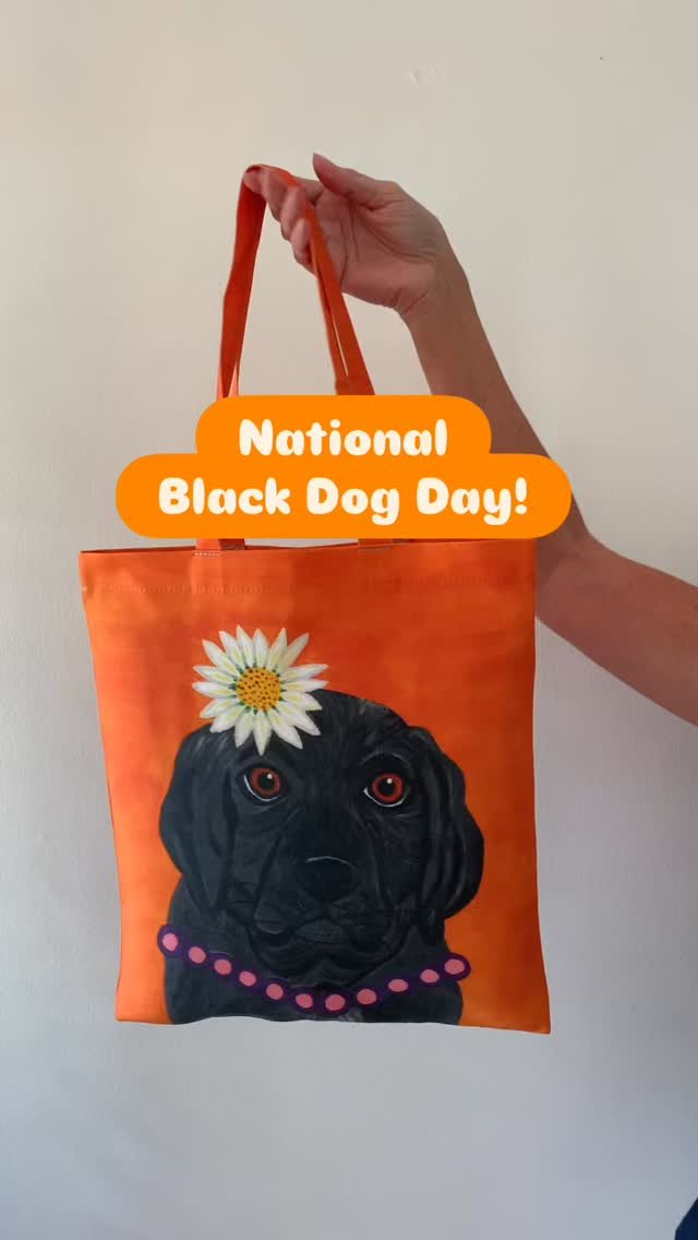 Here’s a woof out to all black dogs!

This marvellous pup is called Mabel. She is the most loyal and docile companion who can’t bear to leave your side. When she isn’t keeping you company on long walks in the country she loves to sleep by the fire. 

You can find Mabel’s pawesome image on my range of greetings cards, limited edition prints, totes, mugs, pup ID tags and pin badges. 

#blackdog #blackdogs #tote #totebag #totebags