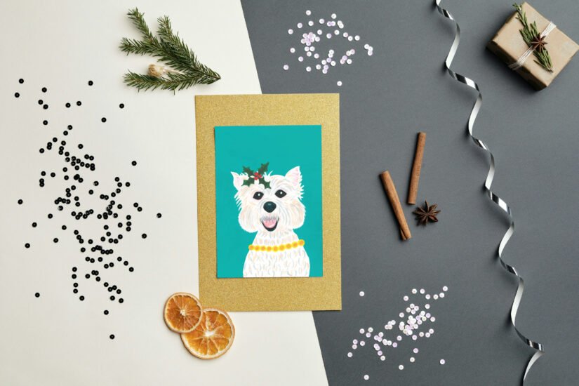 Festive Pippa Card, Pack of Five - Image 2