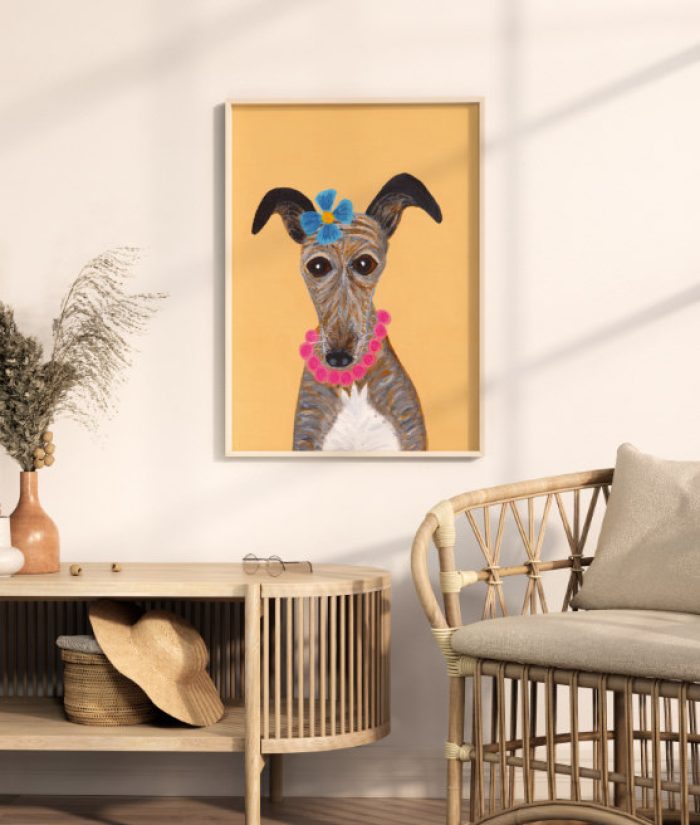 Greyhound painting